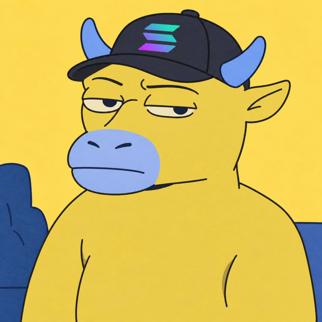 Solana Bull main character